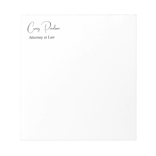 Trendy advocaat bij Law Unique Special Notitieblok (Voorkant)