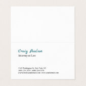 Trendy advocaat bij Law Unique Special Visitekaartje (Buitenkant ongevouwen)