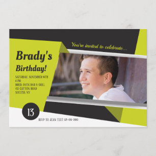 Trendy Afbeelding Fotouitnodiging Kaart