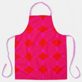 Trendy afdrukken met rood roze vormgeving schort (Voorkant)