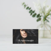 Trendy Affordable Hairstylist Appointment Cards Visitekaartje (Staand voorkant)