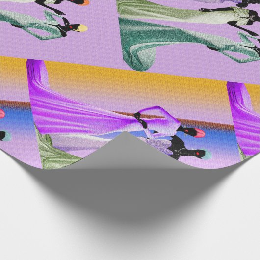 Trendy African American Cadeaupapier (Hoek)