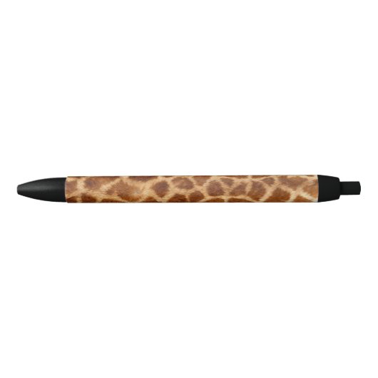 trendy african mode safari animal giraffe print zwarte inkt pen (Voorkant)