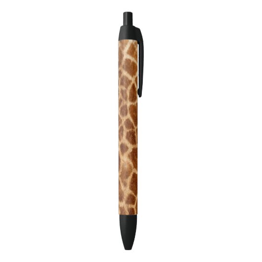 trendy african mode safari animal giraffe print zwarte inkt pen (Achterkant (Verticaal))