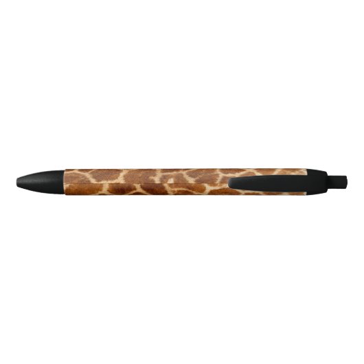 trendy african mode safari animal giraffe print zwarte inkt pen (Achterkant)