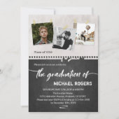 Trendy Afstudeerder aankondiging | Afstuderen Foto (Voorkant)