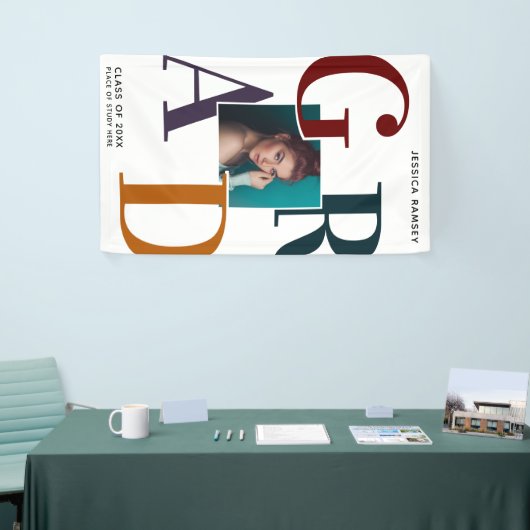 Trendy Afstudeerder Foto Afstuderen deur banner (Beurs)