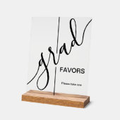 Trendy Afstudeerder Script Afstuderen Favors Acryl Bord (Hoek)