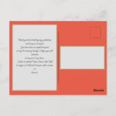 Trendy Afstudeerder van de Bekleding van het Manus Briefkaart (Achterkant)