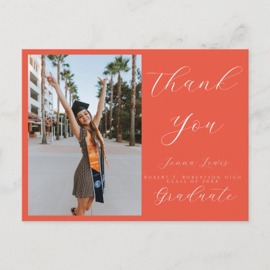 Trendy Afstudeerder van de Bekleding van het Manus Briefkaart (Voorkant)