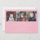 Trendy afstudeerfeest aankondiging met 6 foto's (Achterkant)