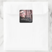 Trendy Afstudeerfeest Foto Vierkante Sticker (Tas)