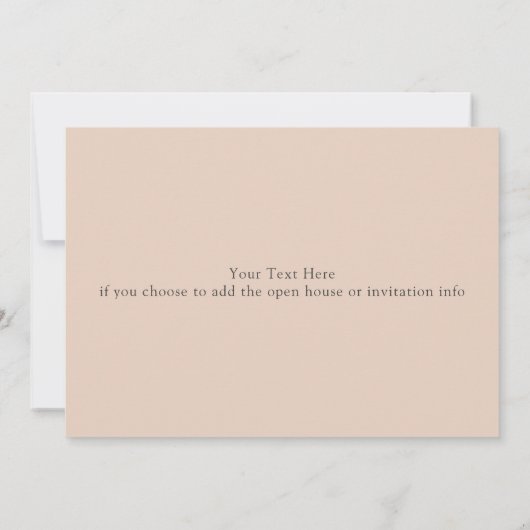 Trendy Afstudeerfoto met Golf Kader Kaart (Achterkant)