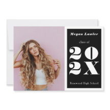 Trendy Afstudeerfoto Zwart en Wit