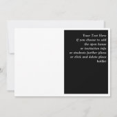 Trendy Afstudeerfoto Zwart en Wit Kaart (Achterkant)