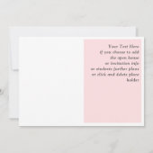 Trendy Afstuderen Aankondiging Fotokaart Blush (Achterkant)