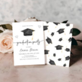 Trendy Afstuderen Aankondiging, Graduation Party Kaart