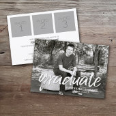 Trendy Afstuderen Aankondiging met 4 Foto's