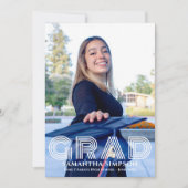 Trendy Afstuderen Aankondiging Uitnodiging Kaart (Voorkant)