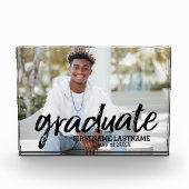 Trendy Afstuderen Afbeelding met geborsteld Letter Fotoblokken (Voorkant)