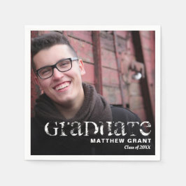 Trendy Afstuderen Celebration Foto Servet