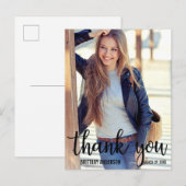 Trendy Afstuderen Dank u wel (Blank achteraan) Briefkaart (Voorkant / Achterkant)