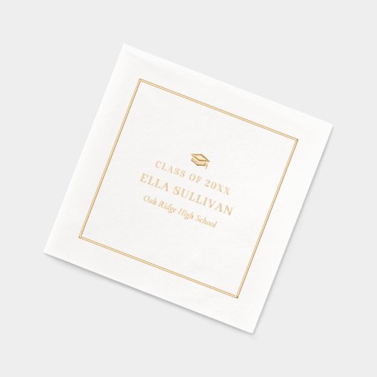 Trendy Afstuderen Folie servetten Classy Modern (Links)