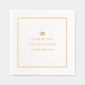 Trendy Afstuderen Folie servetten Classy Modern (Voorkant)