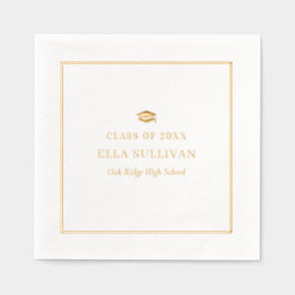 Trendy Afstuderen Folie servetten Classy Modern