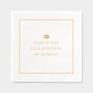 Trendy Afstuderen Folie servetten Classy Modern