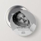 Trendy Afstuderen foto Ronde Button 7,6 Cm (Voorkant /achterkant)
