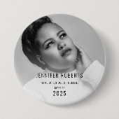Trendy Afstuderen foto Ronde Button 7,6 Cm (Voorkant)