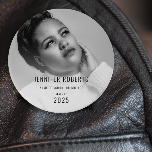 Trendy Afstuderen foto Ronde Button 7,6 Cm