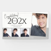 Trendy Afstuderen fotocollage Spandoek (Horizontaal)