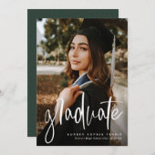 Trendy afstuderen het verticale groene afstuderen  (Voorkant / Achterkant)