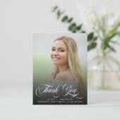 Trendy Afstuderen kalligrafie Hartelijk dank Briefkaart (Staand voorkant)