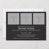 Trendy Afstuderen koninklijke partij met 4 foto's Kaart (Achterkant)