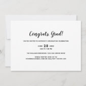 Trendy Afstuderen Overlay Modern Graduation Party Kaart (Achterkant)