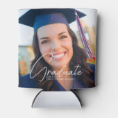 Trendy Afstuderen Senior Photo Keepsake Party Blikjeskoeler (Voorkant)