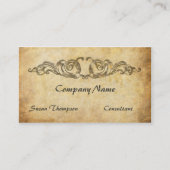 Trendy Aged Paper Medieval Design Visitekaartje (Voorkant)