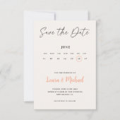 Trendy Agenda Bewaar de datum met foto Kaart (Voorkant)