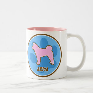 Trendy Akita Tweekleurige Koffiemok