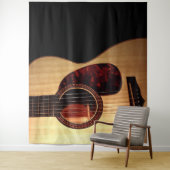 Trendy akoestische gitaar Musical Country Tapestry Wandkleed (In situ)