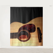 Trendy akoestische gitaar Musical Country Tapestry Wandkleed (Voorkant)