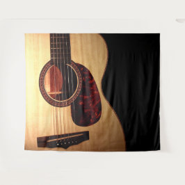 Trendy Akoestische Gitaar Muzikale Landelijke Tapi Wandkleed