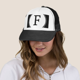 Trendy Alfabet F Mesh-Pet Monogram Mesh Outfit Trucker Pet