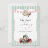 Trendy Alice in het Baby shower van Wonderland Kaart (Voorkant)