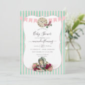 Trendy Alice in het Baby shower van Wonderland Kaart (Staand voorkant)