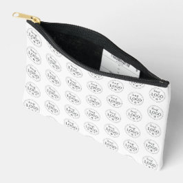 Trendy All-Over Logo Pattern Portable Etui