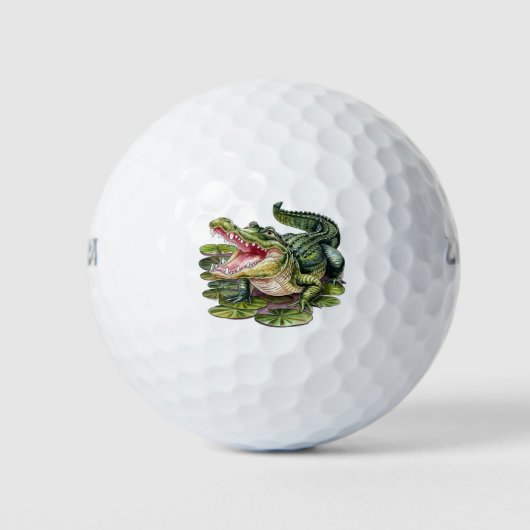Trendy Alligator-Crocodile Animal Golfballen (Voorkant)